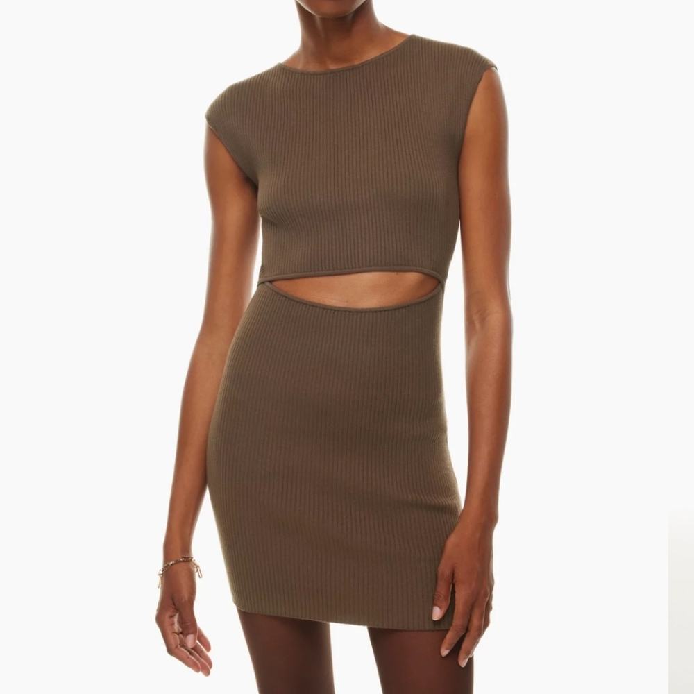 Wilfred free cut out mini dress